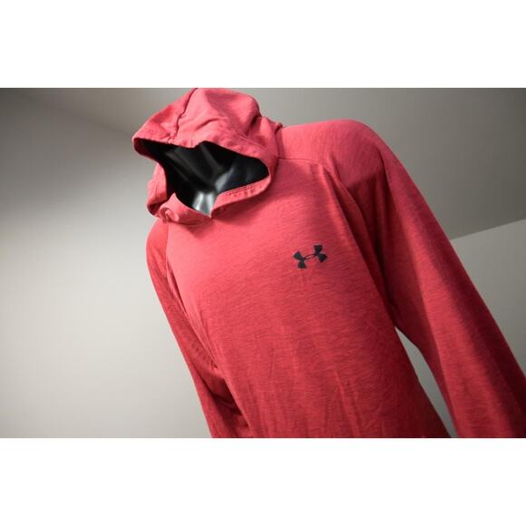 Under Armour Other - Under Armour Hoodie Red Thin Pull Over Athletic Sweatshirt Mens Sz 2XL XXL